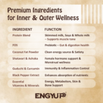 Women's Protein primium ingredients for inner & outer wellness